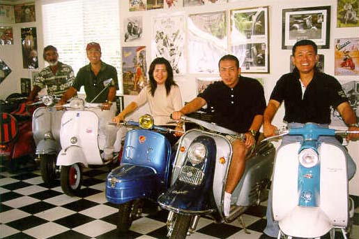 Okinawan Karate Legends brave the mighty Vespas!